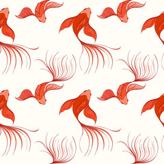 Fototapeta premium fish seamless pattern