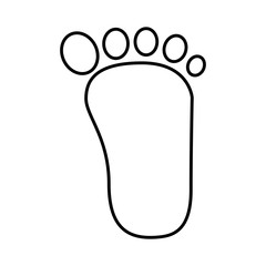 footprint human silhouette icon