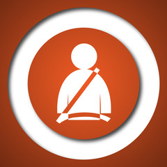 Safety belt icon