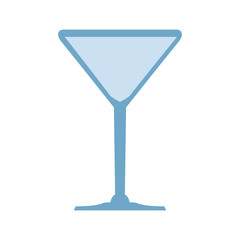 Drink concept represented by glass icon. Isolated and flat illustration