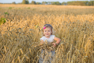 Girl in the rye field