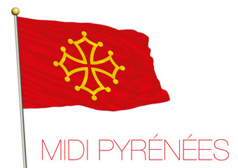 Midi Pyrenees regional flag, France