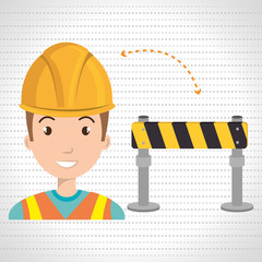 man construction tool work vector illustration graphic
