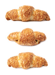 Cheese croissant isolated