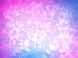 Abstract background - Colorful Geometrical shapes, Polygonal vector texture - Blue and pink colors