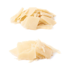 Pile of parmesan cheese flakes