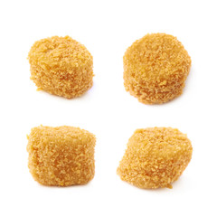 Breaded crab ball isolated
