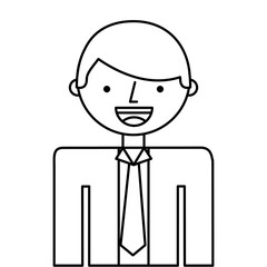 man businessman cartoon character icon