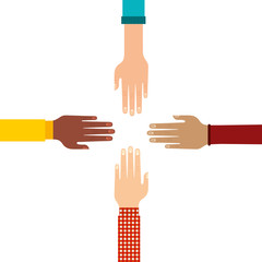 hands human protection icon