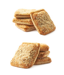 White bread buns composition