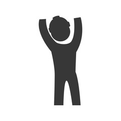 Repair and construction concept represented by constructer pictogram with helmet icon. Isolated and flat illustration
