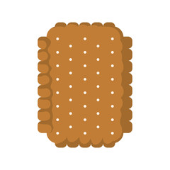 Bakery concept represented by cookie icon. Isolated and flat illustration