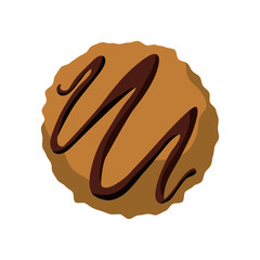 Bakery concept represented by cookie icon. Isolated and flat illustration