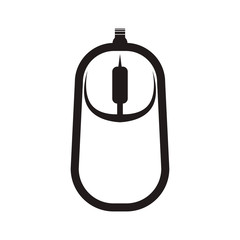 Technology and gadget concept represented by mouse icon. Isolated and flat illustration