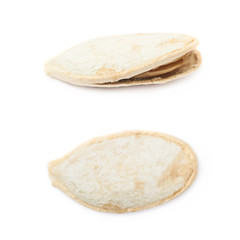 Pumpkin seed close-up isolated