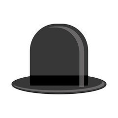 flat design retro hat icon vector illustration