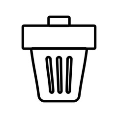 Ecology and recycle concept represented by trash silhouette icon. Isolated and flat illustration