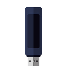 Gadget and technology concept represented by usb icon. Isolated and flat illustration