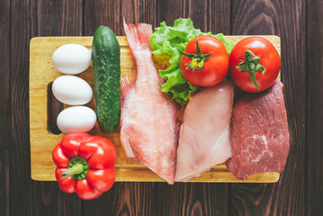 products for sports nutrition, rich in proteins, carbohydrates and vitamins