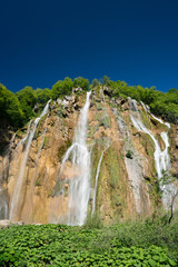Fototapeta na wymiar Plitvice lakes of Croatia - national park in summer