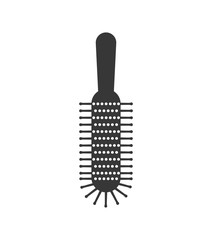 Hair salon and barber shop concept represented by comb icon. Isolated and flat illustration