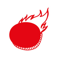 Label concept represented by hot deal icon. Isolated and flat illustration