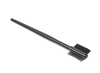 Black eyebrow makeup brush isolated