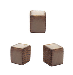 Wooden dot point isolated