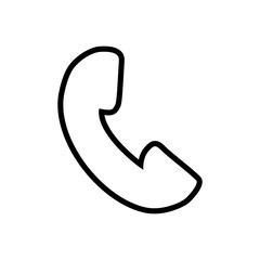Communication concept represented by phone icon. Isolated and flat illustration