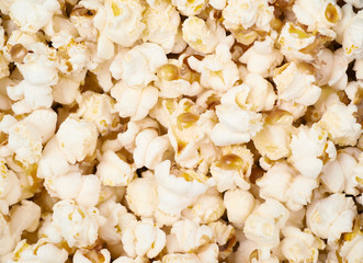 Surface coated with popcorn flakes