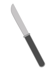flat design dining knife icon vector illustration