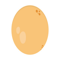 flat design single egg icon vector illustration