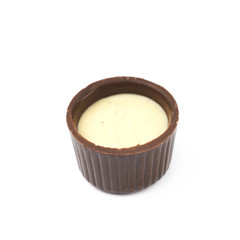 Chocolate confection candy isolated