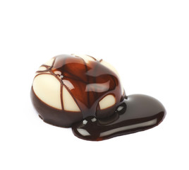 Chocolate confection candy isolated
