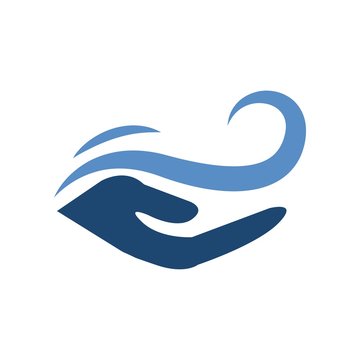 Design Handcare logo icon vector
