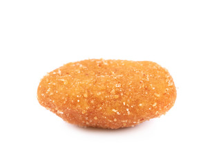 Single breaded peanut isolated