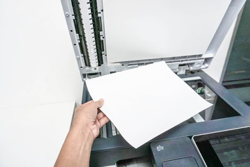 Hold a piece of paper for printer