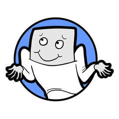 Character with funny expression