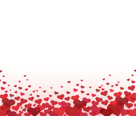 red heart and space background vector