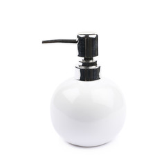 White ceramic soap dispenser