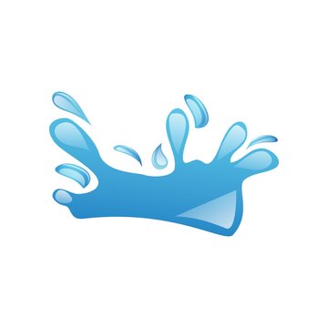 Water Splash logo symbol vector