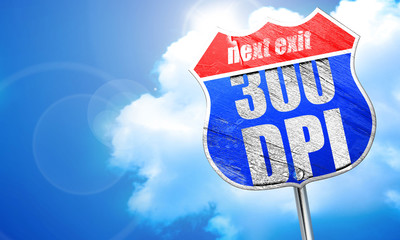 300 dpi, 3D rendering, blue street sign