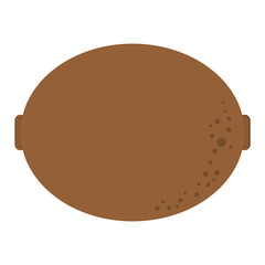 flat design whole kiwi icon vector illustration