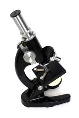 Side view of microscope