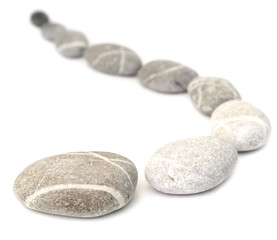 Fototapeta na wymiar row of pebbles