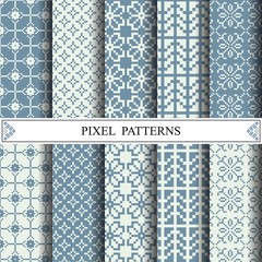 pixel pattern, textile,  web page background, surface textures