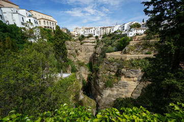 Views over Río Guadalevín in Ronda, Spain