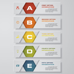 Design clean number banners template/graphic or website layout. Vector.