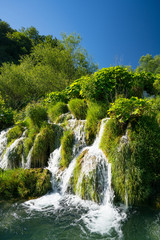 magnificent waterfalls in Plitvice National Park