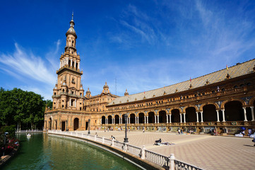Fototapeta na wymiar Plaza de España in Sevilla, Spain